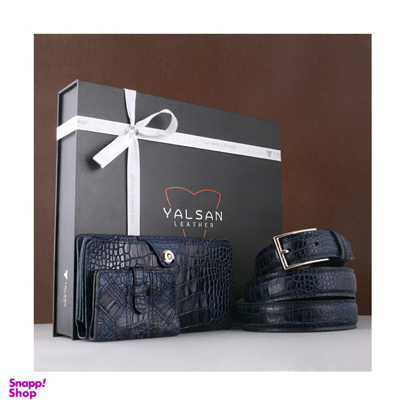 ست هدیه مردانه چرم یلسان (Yalsan Leather) مدل رادیس کد Chn-Kam-026-Gc