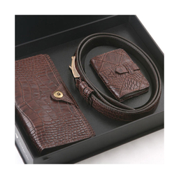 ست هدیه مردانه چرم یلسان (Yalsan Leather) مدل رادیس کد Chn-Kam-026-Gc