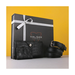 ست هدیه مردانه چرم یلسان (Yalsan Leather) مدل رادیس کد Chn-Kam-026-Gc
