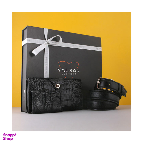 ست هدیه مردانه چرم یلسان (Yalsan Leather) مدل رادیس کد Chn-Kam-026-Gc