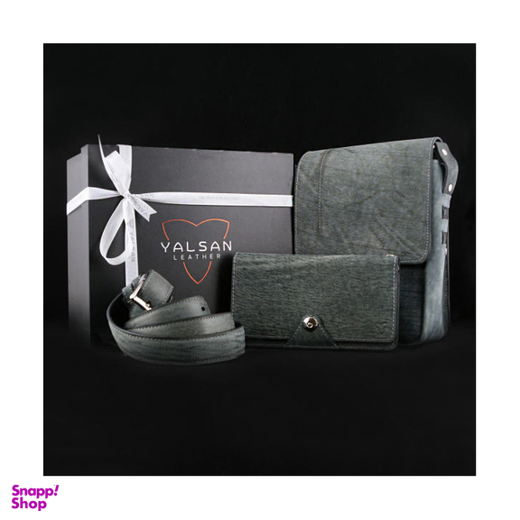 ست هدیه مردانه چرم یلسان (Yalsan Leather) مدل ماهان 2 کد Rds-Kam-058-Sh