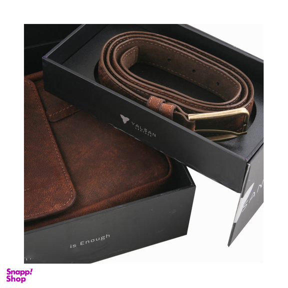 ست هدیه مردانه چرم یلسان (Yalsan Leather) مدل ماهان 2 کد Rds-Kam-058-Sh