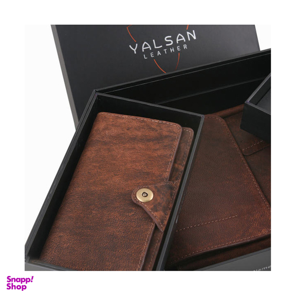 ست هدیه مردانه چرم یلسان (Yalsan Leather) مدل ماهان 2 کد Rds-Kam-058-Sh
