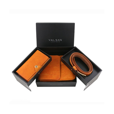 ست هدیه مردانه چرم یلسان (Yalsan Leather) مدل ماهان 2 کد Rds-Kam-058-Sh