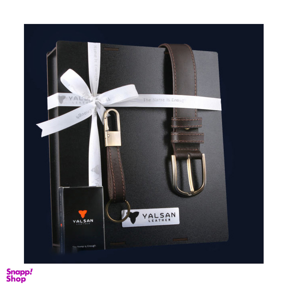 ست هدیه مردانه چرم یلسان (Yalsan Leather) مدل کایا کد Kiya-063-Gs