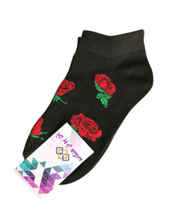 جوراب زنانه تن پوش هنگامه مدل گل سرخ