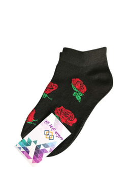 جوراب زنانه تن پوش هنگامه مدل گل سرخ