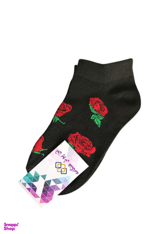 جوراب زنانه تن پوش هنگامه مدل گل سرخ