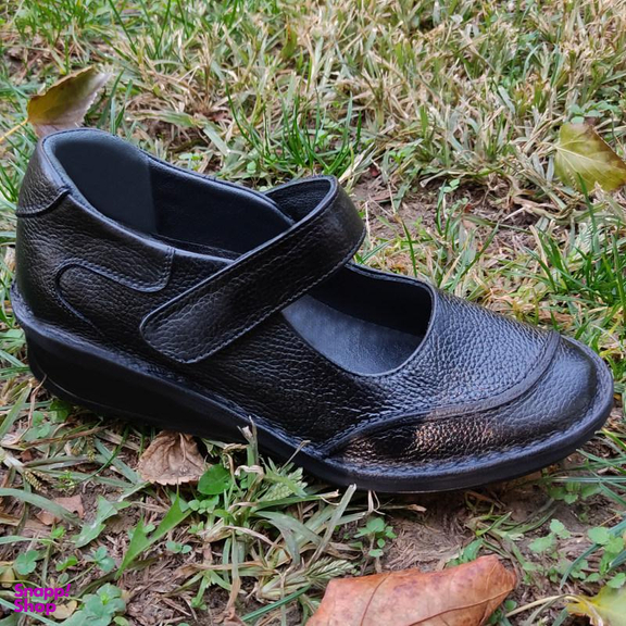 کفش طبی زنانه چرم تبریز (Charm Tabriz) مدل پریناز رنگ مشکی