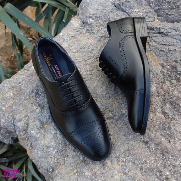 کفش طبی مردانه چرم تبریز (Charm Tabriz) مدل سفیر رنگ مشکی