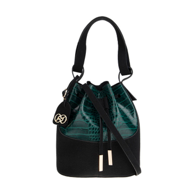 کیف دستی زنانه دنیلی (Daniellee) مدل Rome کد 402080078802 رنگ سبز-مشکی