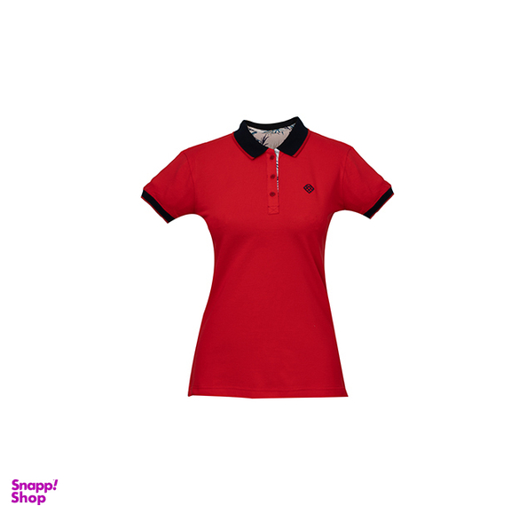 پولوشرت زنانه برنس (Bornos) مدل لانا رنگ قرمز