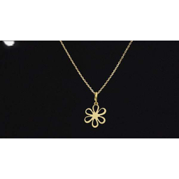 گردنبند طلا 18 عیار زنانه سانا گالری طرح گل کد 773D3164