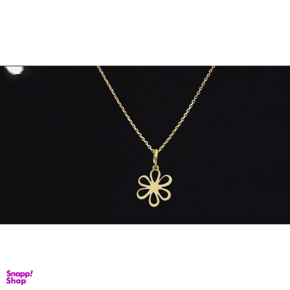 گردنبند طلا 18 عیار زنانه سانا گالری طرح گل کد 773D3164
