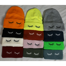 کلاه بافتنی مدل مژه