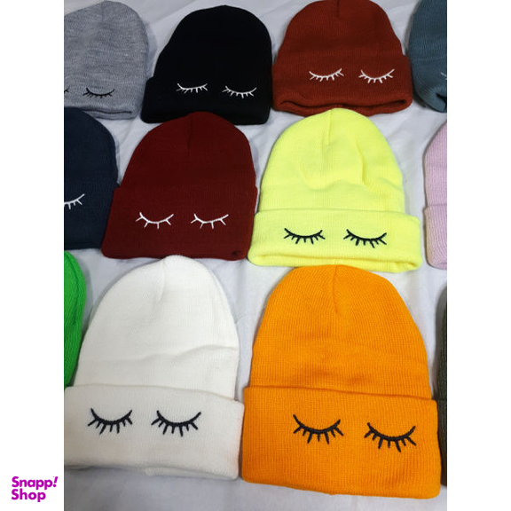 کلاه بافتنی مدل مژه