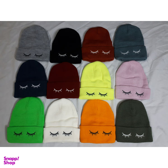 کلاه بافتنی مدل مژه