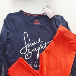 ست تی شرت و لگینگ دخترانه پیپرتس مدل YS001