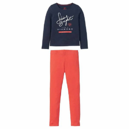 ست تی شرت و لگینگ دخترانه پیپرتس مدل YS001