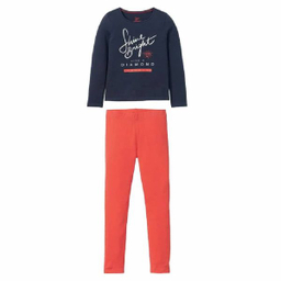 ست تی شرت و لگینگ دخترانه پیپرتس مدل YS001