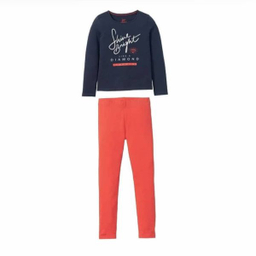 ست تی شرت و لگینگ دخترانه پیپرتس مدل YS001