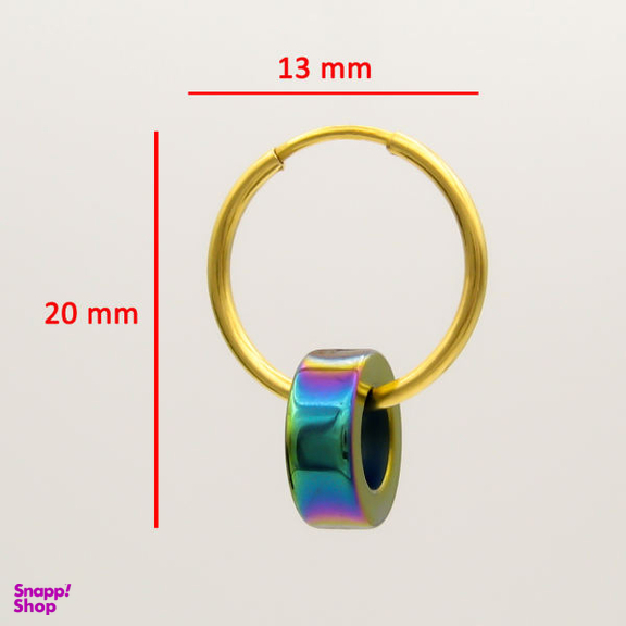 گوشواره طلا 18 عیار زنانه کاپانی مدل KE022