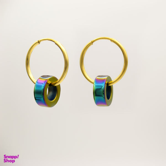 گوشواره طلا 18 عیار زنانه کاپانی مدل KE022