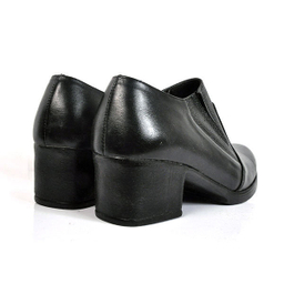 کفش چرم طبیعی زنانه مدل IR01014 گردویی