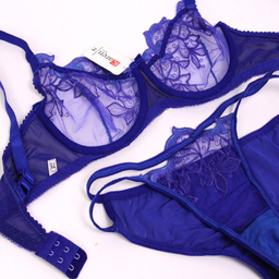 ست شورت و سوتین زنانه کارنا رز (Karena Rose) مدل گیپور کد 3374 رنگ آبی