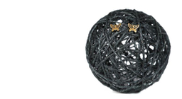 گوشواره سین گالری مدل پروانه لیندا کد sm273