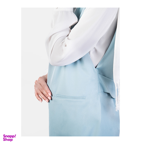 جلیقه زنانه برنس (Bornos) مدل تیهو رنگ آبی روشن