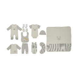 ست 13 تیکه نوزادی پسرانه نیلی مدل bear