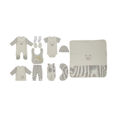 ست 13 تیکه نوزادی پسرانه نیلی مدل bear