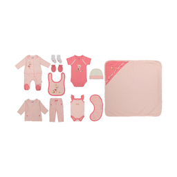 ست 13 تیکه نوزادی دخترانه نیلی مدل فلامینگو