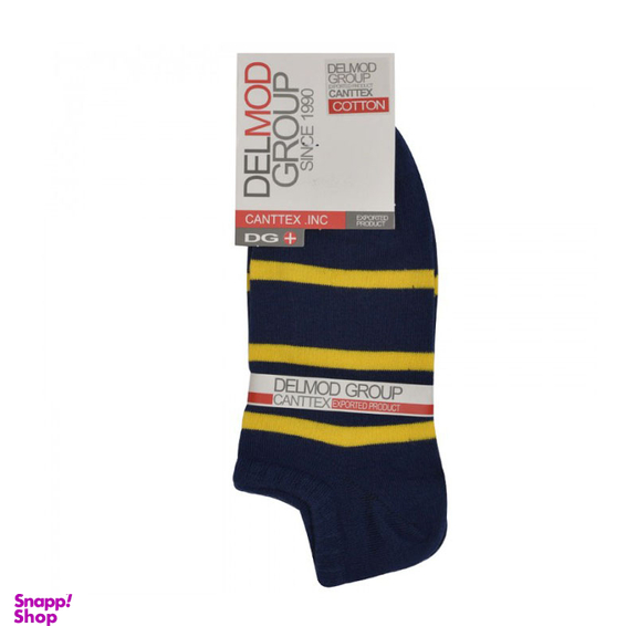 جوراب زنانه نخی دلمد (Delmod) طرح راه راه مدل مچی فری سایز