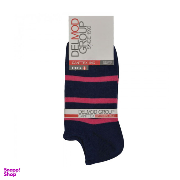 جوراب زنانه نخی دلمد (Delmod) طرح راه راه مدل مچی فری سایز