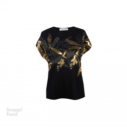 تی شرت زنانه زیبو (Zibo) مدل MV16 رنگ مشکی