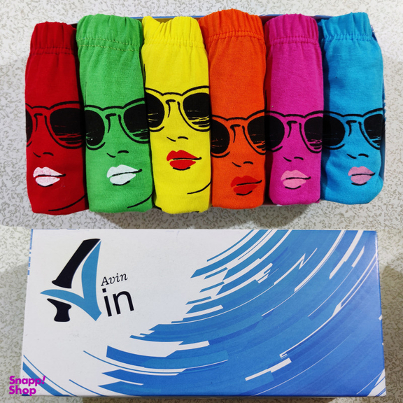 شورت زنانه آوین (Avin) مدل چاپی 09 مجموعه 6 عددی