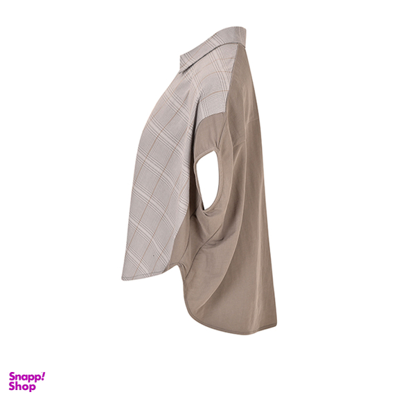 شومیز آستین کوتاه زنانه بادی اسپینر (Body Spinner) مدل 2895 رنگ طوسی