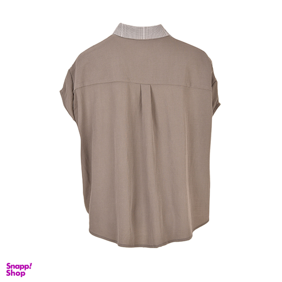 شومیز آستین کوتاه زنانه بادی اسپینر (Body Spinner) مدل 2895 رنگ طوسی