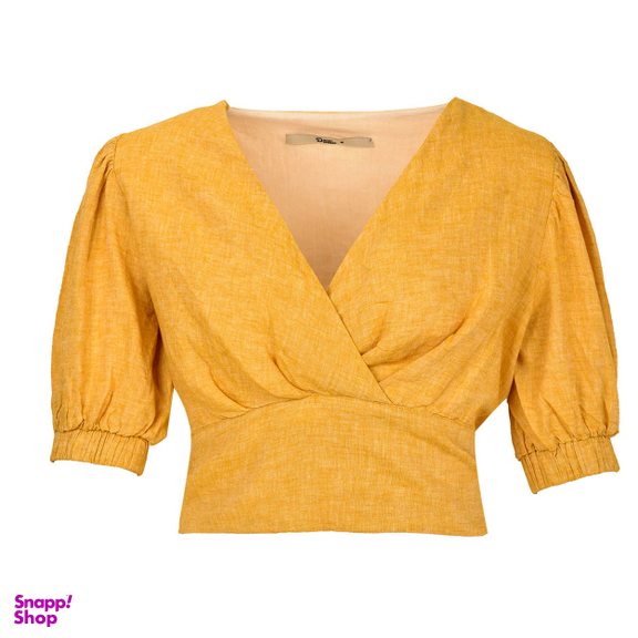 بلوز آستین کوتاه زنانه بادی اسپینر (Body Spinner) مدل 3870 رنگ زرد