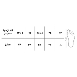 کفش روزمره زنانه سیی (See) مدل دور کنفی کد 1530.2 (غیراصل)