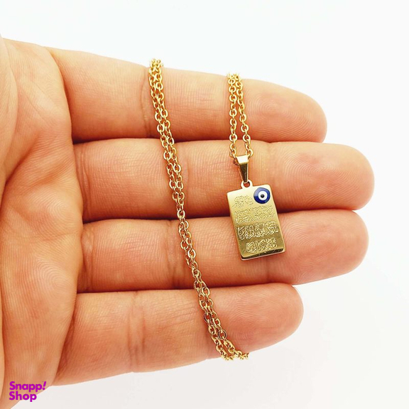 گردنبند مدل چشم زخم طرح وان یکاد کد 244GAMZ