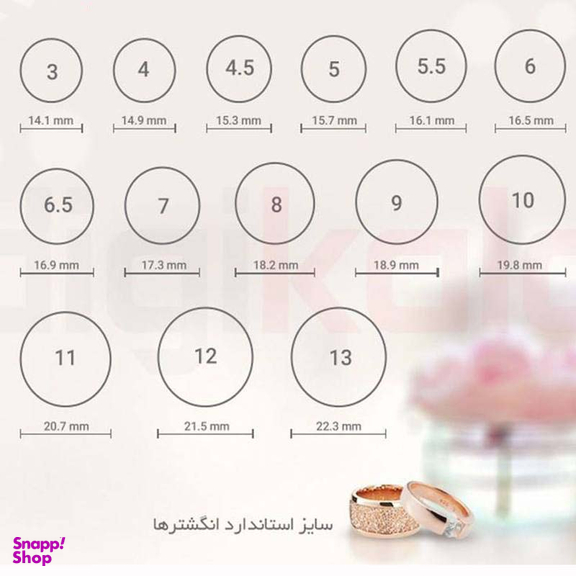 انگشتر رینگ استیل ساده مدل RS سایز 16