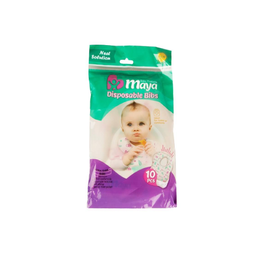 پیشبند یکبار مصرف نوزادی مایا (Maya) مدل 001 بسته 10 عددی