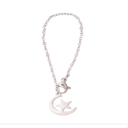 آویز ساعت زنانه مدل ماه و ستاره کد 379