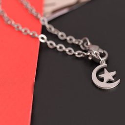 آویز ساعت زنانه مدل ماه و ستاره کد 379