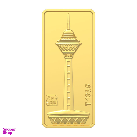 شمش طلا 24 عیار طلای محمد (Mohammad Gold) مدل برج میلاد G3