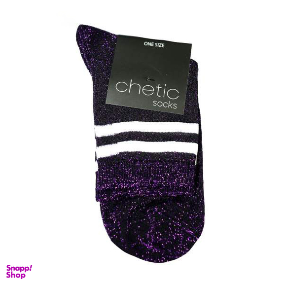 جوراب زنانه چتیک (Chetic) طرح تنیس لمه مدل Rg-C 967 رنگ بنفش