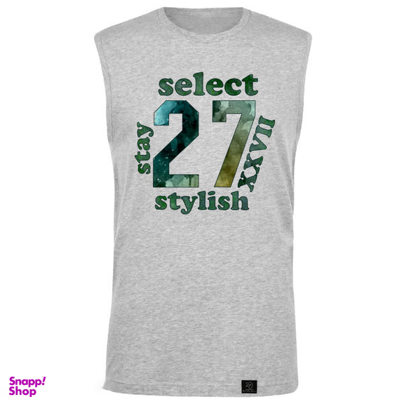 تاپ مردانه 27 مدل Select Stay Styish کد H11 رنگ طوسی